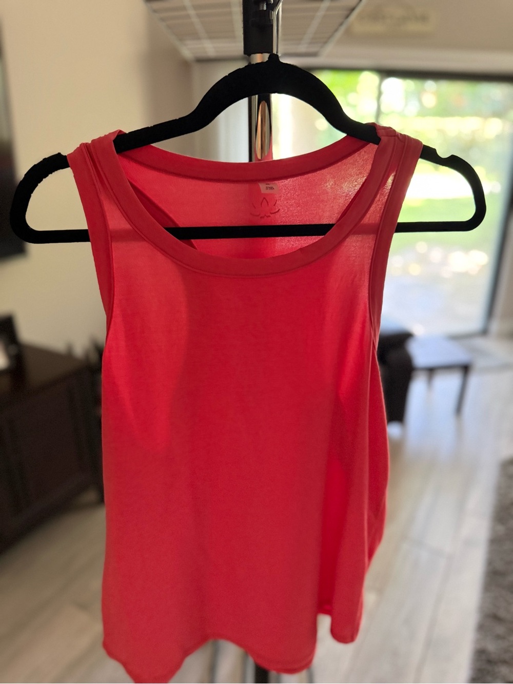 Beyond Yoga Coral Pink Scoop Neck Tank Top
